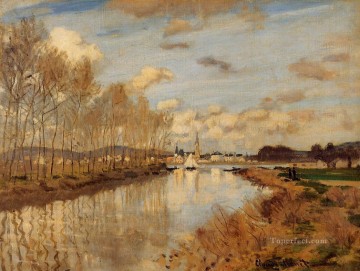 セーヌ川の小舟から見たアルジャントゥイユ クロード・モネ Oil Paintings
